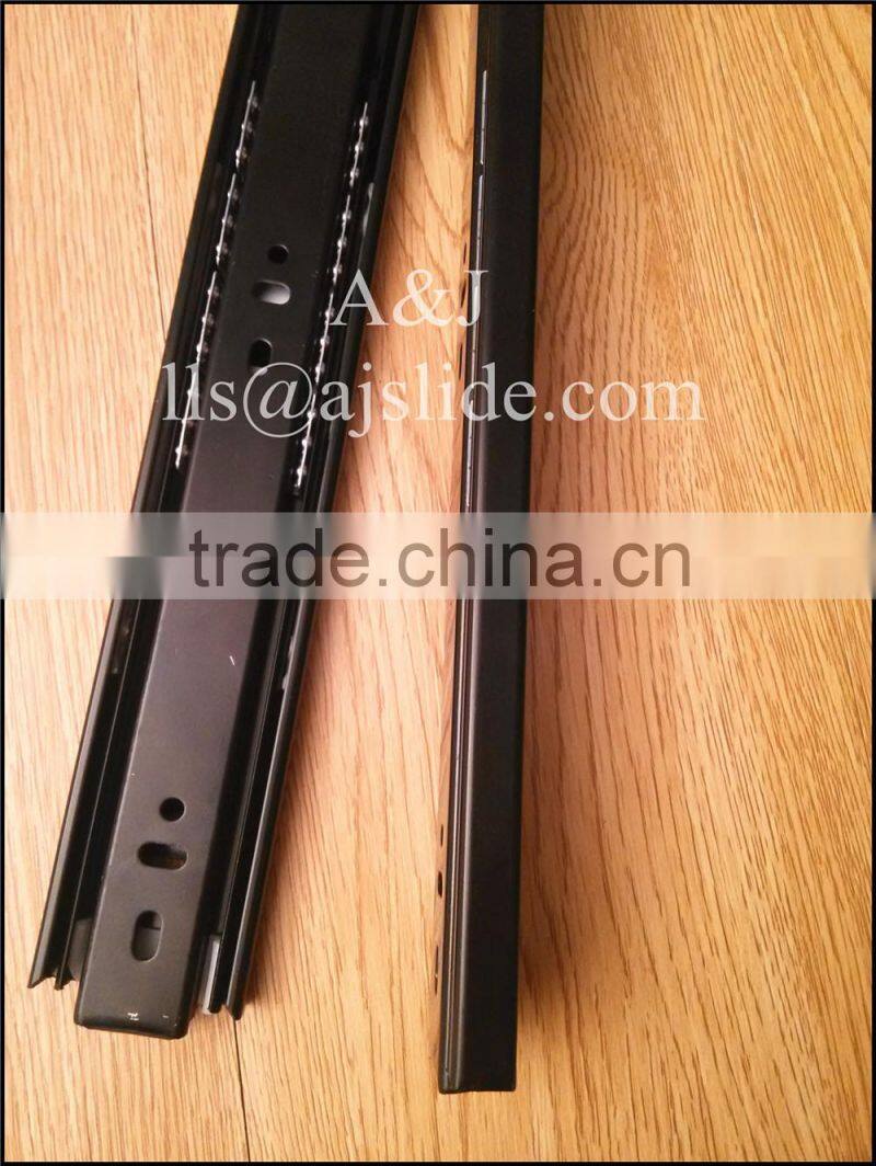 45mm three fold push to open drawer slides,plastic toy,heavy loading drawer