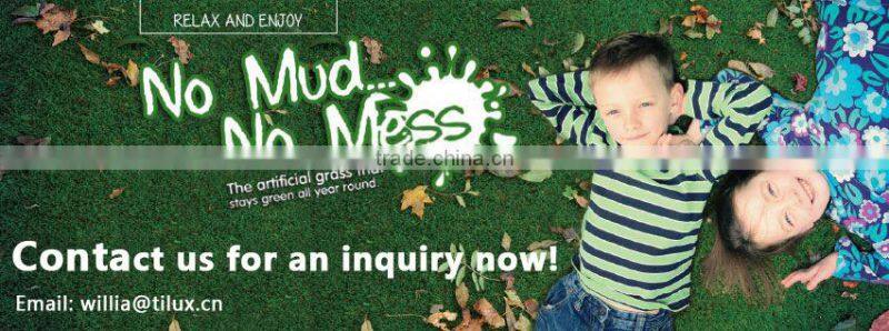 High quality 50mm artificial grass with stem fiber for soccer