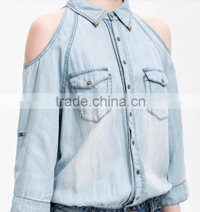 fake two pc one-piece women clothing oem customized jeans wholesale china