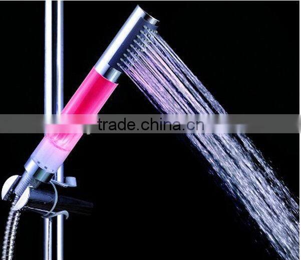 Temperature control LED shower hand with light electric faucet