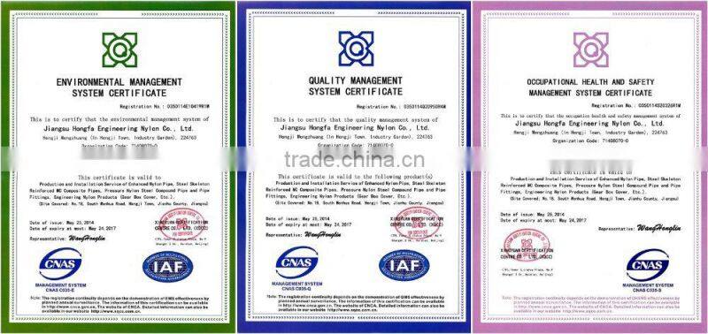 Patented Nylon-Steel Composite Pipe for River dredging