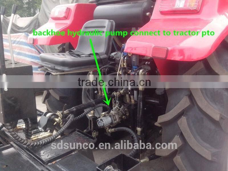 shandong sunco backhoe tractor,3 point backhoe attachment