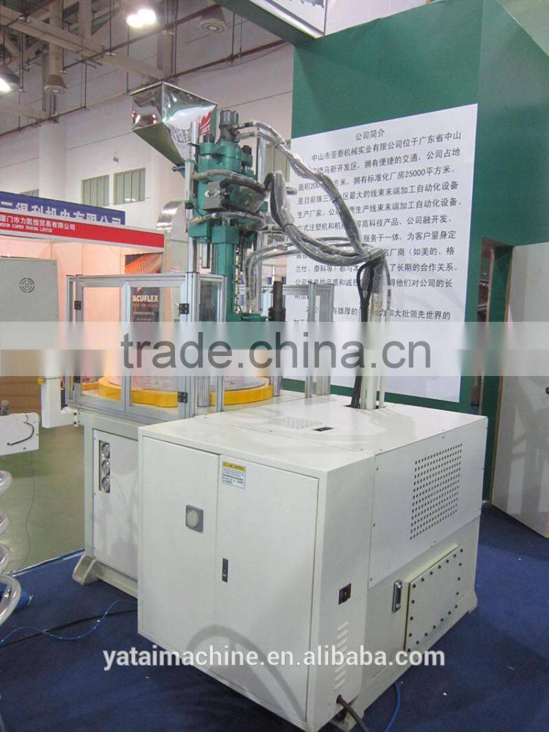 2 stations rotary injection molding machine