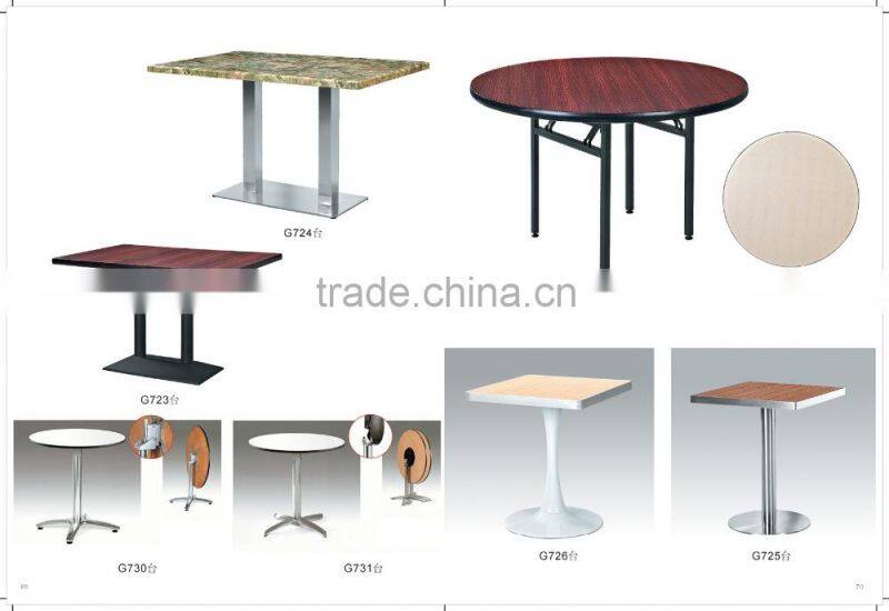 Solid Surface Table Chairs, High End Restaurant Table Set, Solid Surface Table GZH-G725+T512