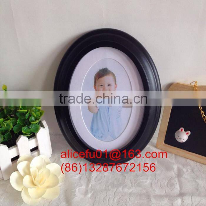 wall decoration european style oval shaped baby picture photo frames