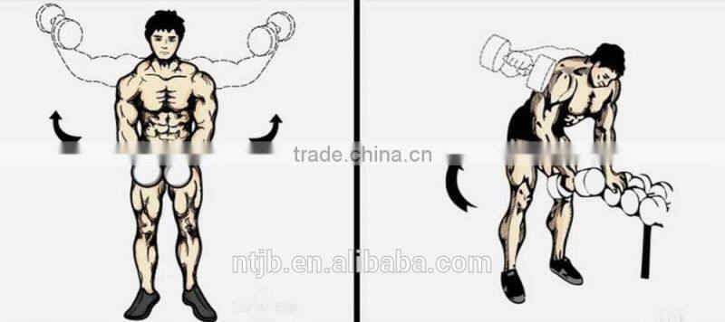 high quality gym exercises crossfit PU dumbbell with Chinese manufacturers