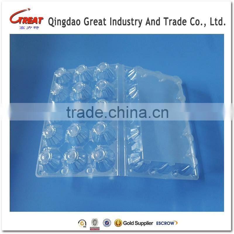 Transparent Pet Plastic Egg tray 6-30 Eggs tray