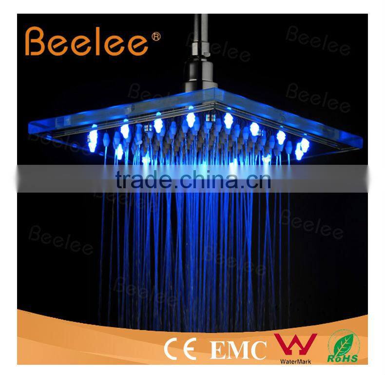 Glass Top Shower Rainfull shower head Led Oblong Big Rainfull Shower Head