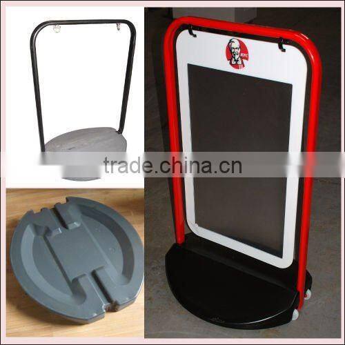 aluminum outdoor poster stand with water tank