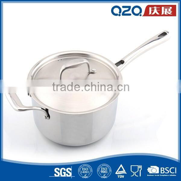 Best quality kitchenware Multi-Ply Clad Stainless-Steel Cookware Set