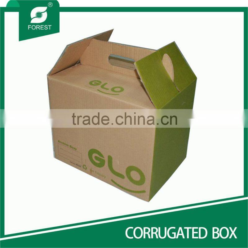 TRADE ASSURANCE CORRUGATED GABLE BOXES WITH HANDLE