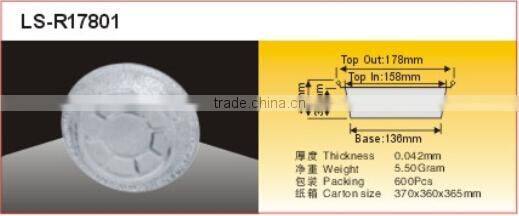 ROUND aluminum foil container for food