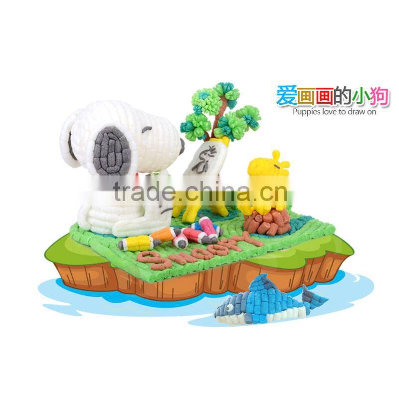 400PCS DIY Magic cornstarch block play set, play corn, 2016 new hot toys, move brain toys