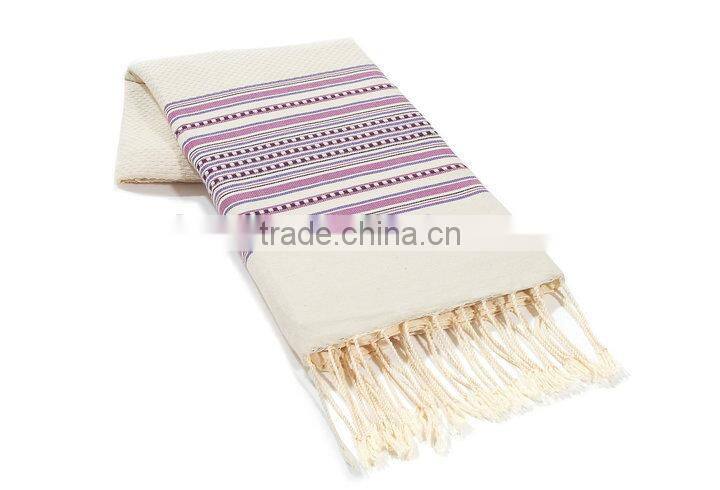 Custom Made Design Pattern 100% Cotton Hammam Towels Fouta