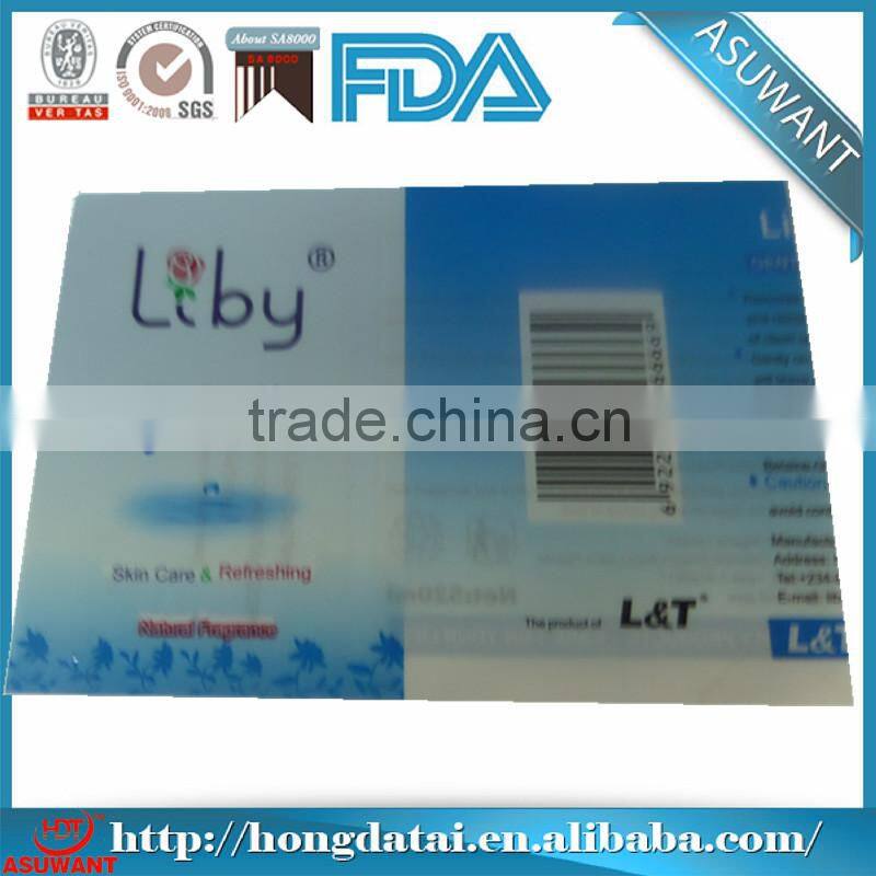 FDA certificated customized high quality pvc shrink labels