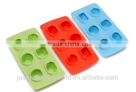 Hot Sale High Quality BPA Free Diamond Shape silicone ice cube trays