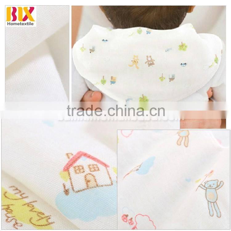 cotton gauze baby cartoon sweat back towels