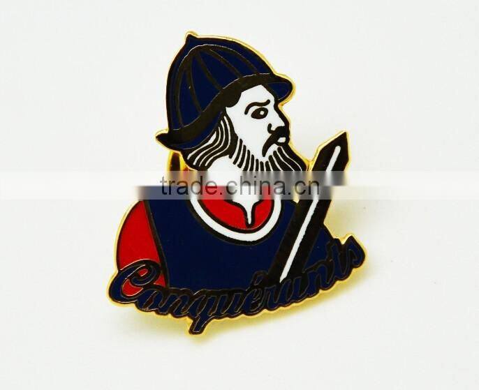 High quality cheap personalised enamel gold lapel pins