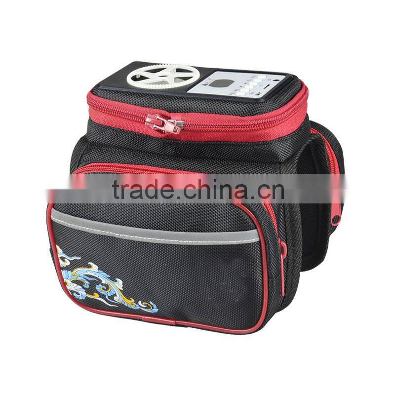 Promotion MP3 bike speakers travel bag with volume
