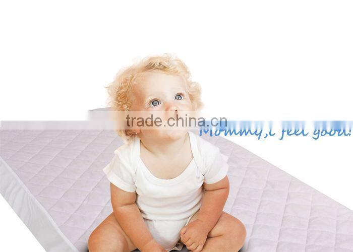 High Quality Chemical Free Cotton Waterproof Crib Baby Mattress Pad Protector