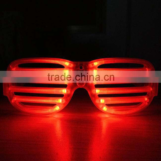 2016 wholesale colorful frame flash led party sunglasses