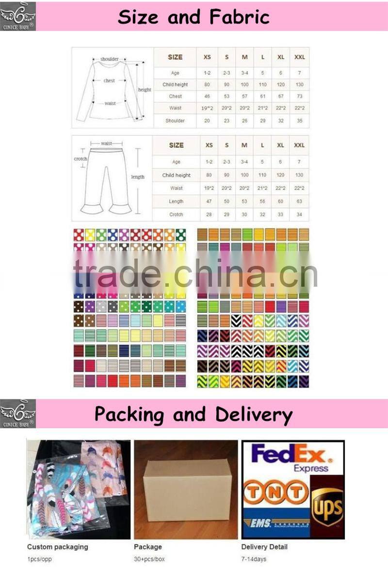 wholesale childrens cotton orange chevron thanksgiving baby girls boutique clothing