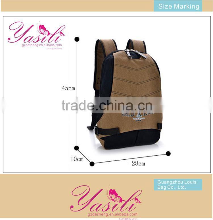 2014 multiple color waxed canvas backpack, icarly school backpack in Guangzhou