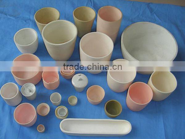 high purity alumina boat crucible used in furnace