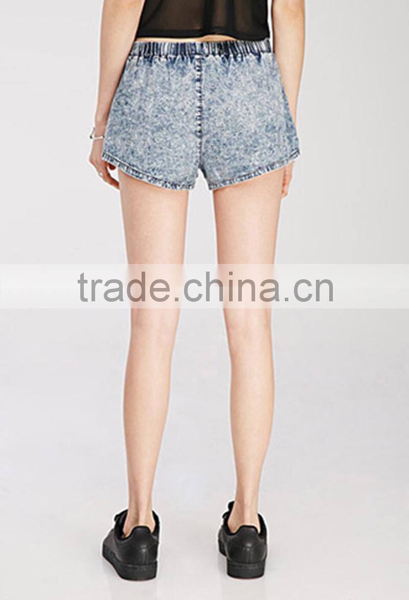 Comfortable Young Ladies Wash Jeans Classical Womens Short