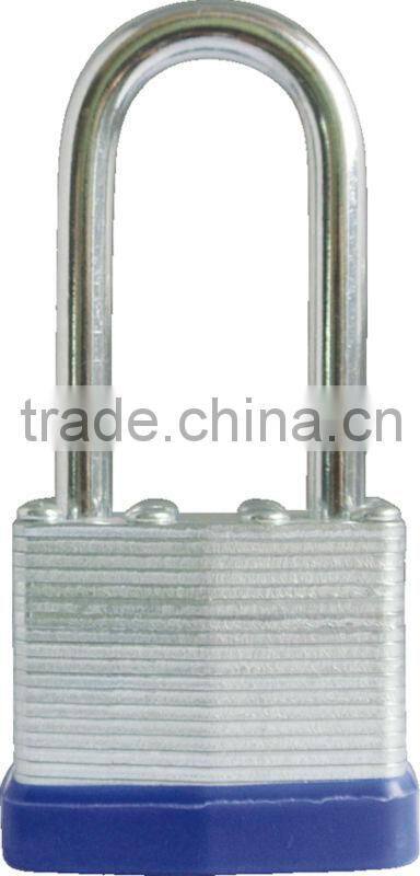 27mm steel laminated padlock laminated steel short shackle padlock