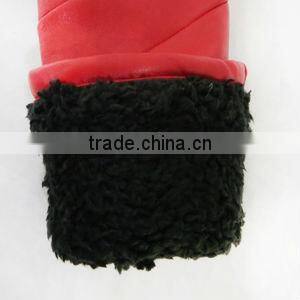 Ladies classicial style xxl leather gloves with Mittens Design