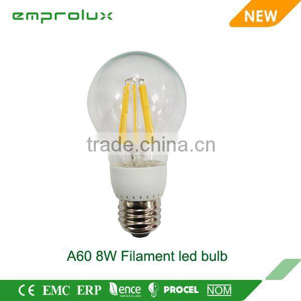 2w 4w 6w 8w A60 led filament lamp