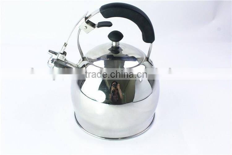 3.0L mirror finished stainless steel whistling tea kettle