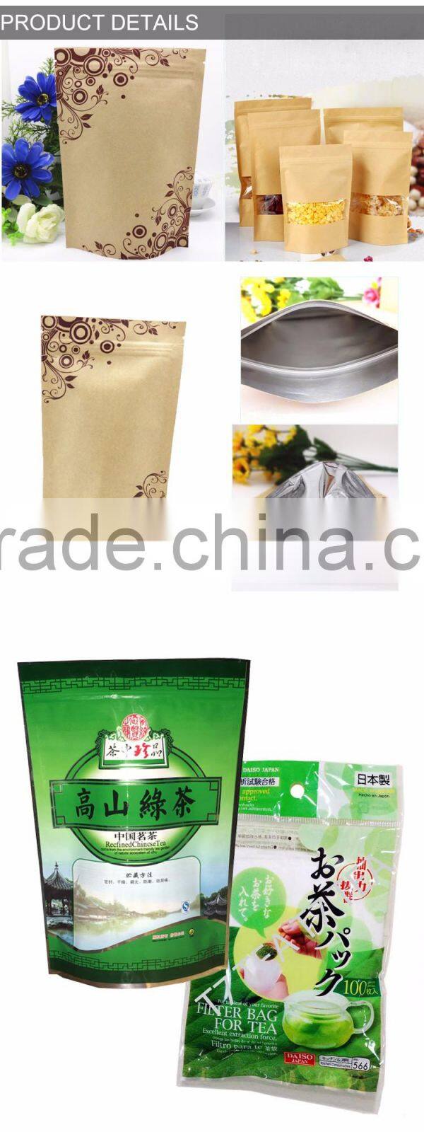 high quality packaging paper/heat seal disposable tea filter bag