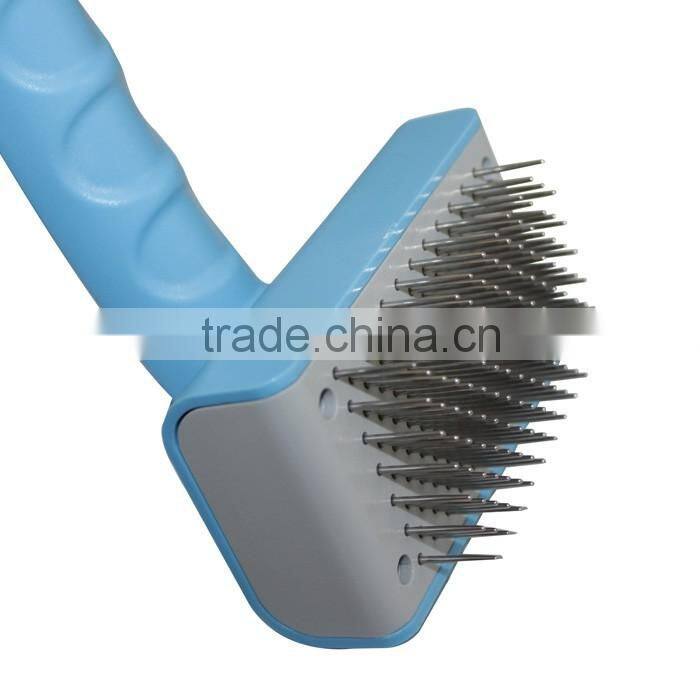 Pet Dog Cat Grooming Self Cleaning Slicker Hair Fur Brush Comb Shedding Tool