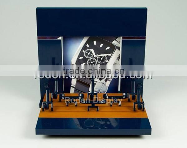 Fashionable design high quality watch display tray counter display stand with good price