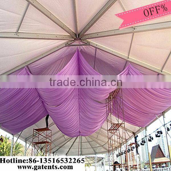 Low price quality high peak hexagonal tent