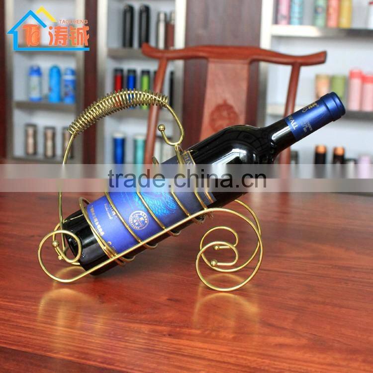 Wholesale Fashionable home Decoration metal wine holder