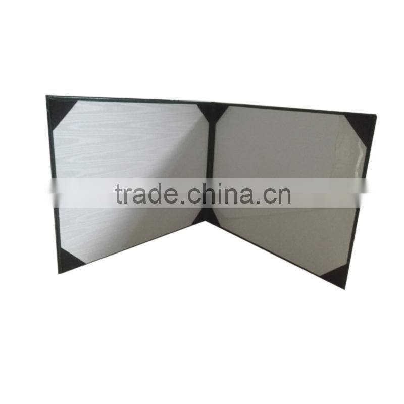 Hot Sell Gold Stamp Smooth Leatherette Diploma Cover