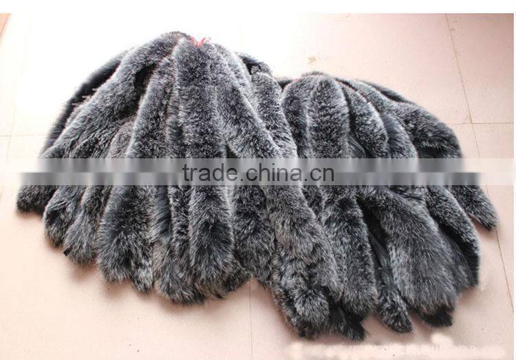 Natural Color Silver Fox Trimming / Silver Fox For Collar / Fox Fur Trim