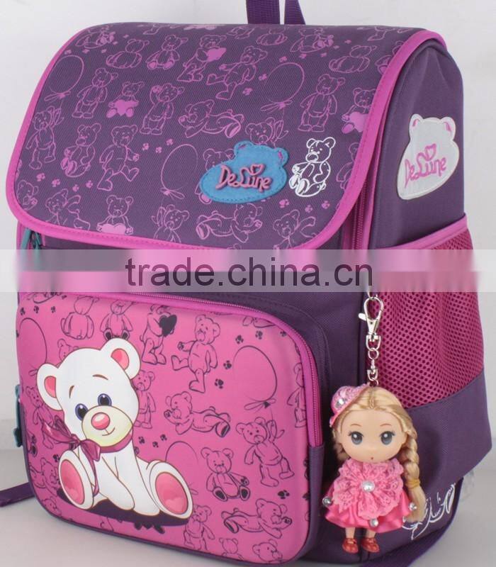 Factory price kids school bags girls cartoon school backpack