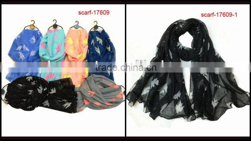 2014 popular colorful animal printed scarf