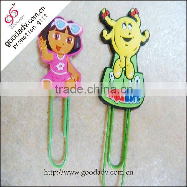Colorful advertising pop novelty plastic funny any size paper clip