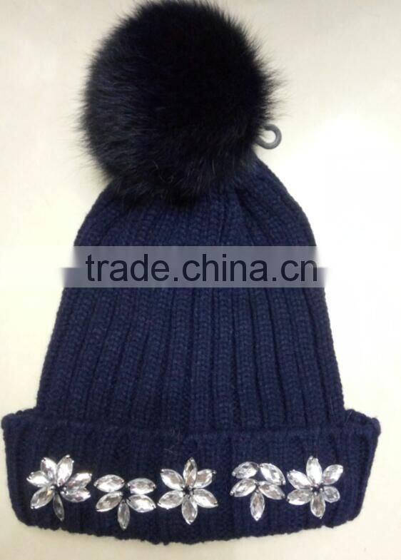 Fashion jacquard knit hat