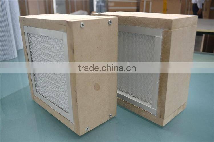High efficiency wooden compressed air filter