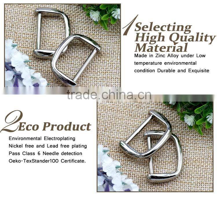 High quality alloy metal button D ring buckel handbags accessory
