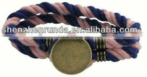 2013 fashion bracelet friendship bracelet cotton bracelet manufacturer & supplier