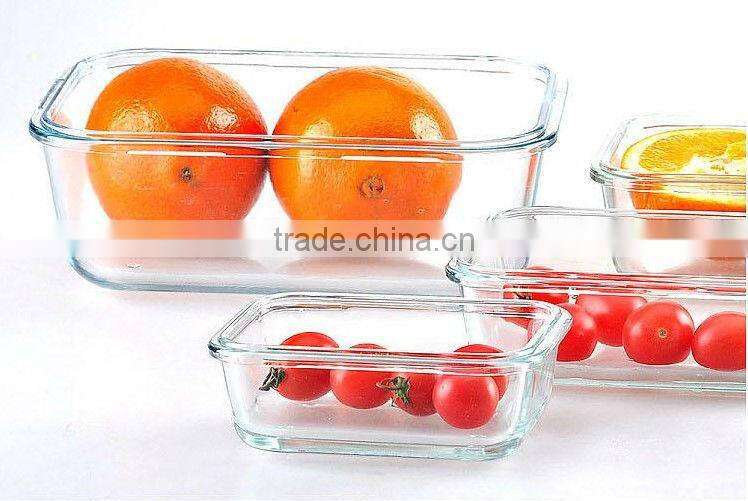 High Quality Glass Food Portable Cheese Storage Containers