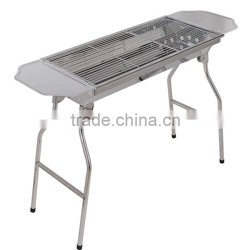 Stainless Steel Outdoor Barbecue Grill with Barbecue Grill Table