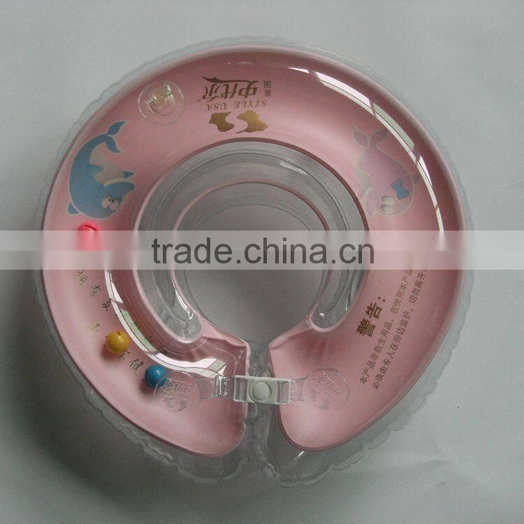 comfortable apple shape pvc inflatable neck ring, apple shape neck ring for baby